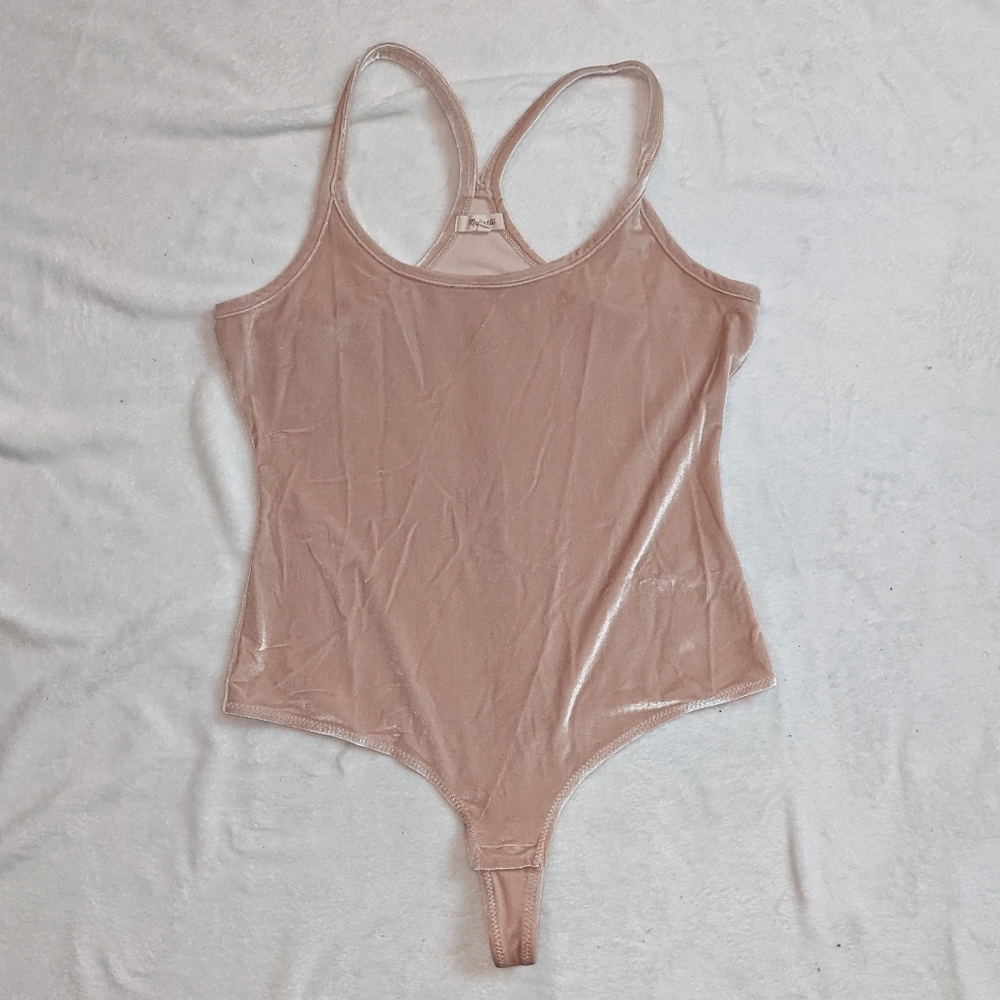 Nude Velvet Bodysuit - Madewell